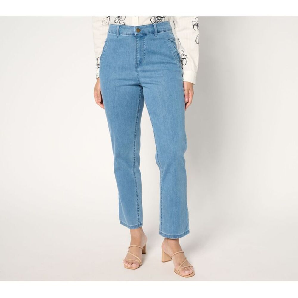 Joan Rivers Classics Collection Women's Pants Sz 10 Luxe Vintage Blue